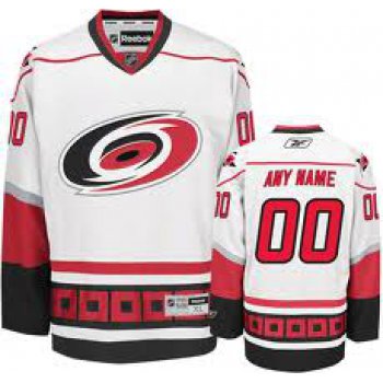 Carolina Hurricanes Mens Customized White Jersey