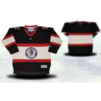 Chicago Blackhawks Youths Customized Black Third Jersey