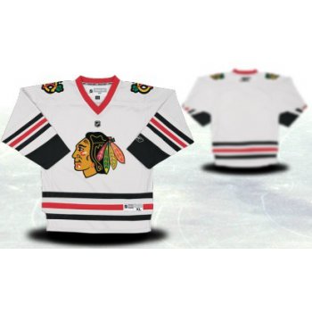 Chicago Blackhawks Youths Customized White Jersey