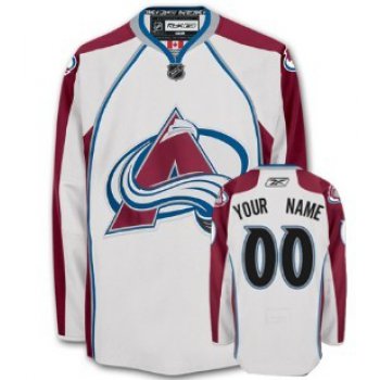 Colorado Avalanche Mens Customized White Jersey