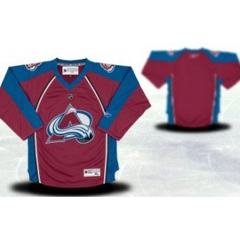 Colorado Avalanche Youths Customized Red Jersey