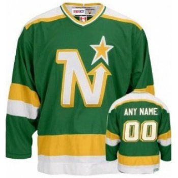 Dallas Stars Mens Customized Green Throwback Jersey