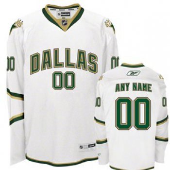 Dallas Stars Mens Customized White Jersey