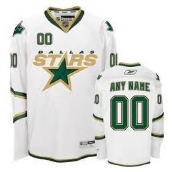 Dallas Stars Mens Customized White Third Jersey