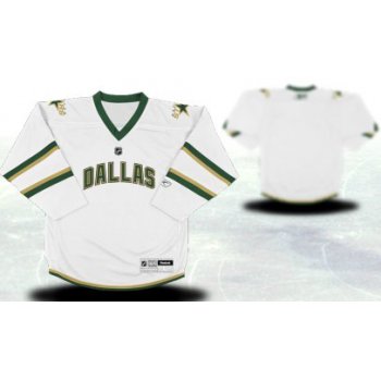 Dallas Stars Youths Customized White Jersey