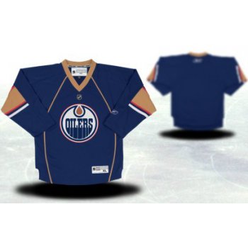 Edmonton Oilers Youths Customized Blue Thrid Jersey