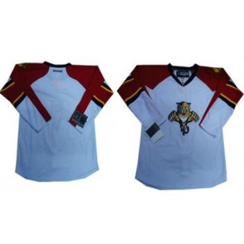 Florida Panthers Mens Customized White Jersey