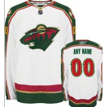 Minnesota Wild Mens Customized White Jersey