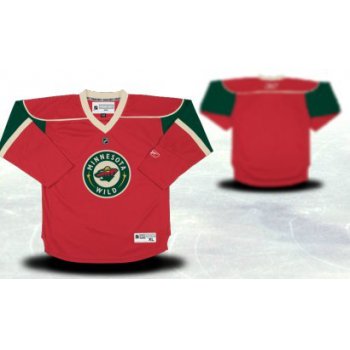 Minnesota Wild Youths Customized Red Jersey