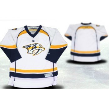 Nashville Predators Youths Customized 2012 White Jersey