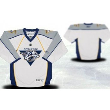 Nashville Predators Youths Customized White Jersey