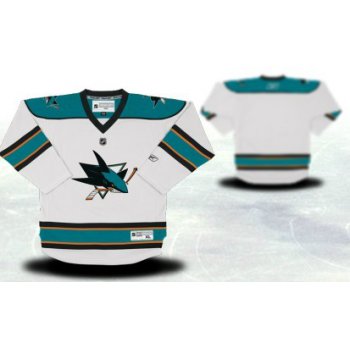 San Jose Sharks Youths Customized White Jersey