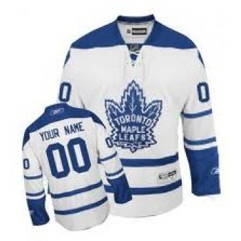 Toronto Maple Leafs Mens Customized White Third Jersey