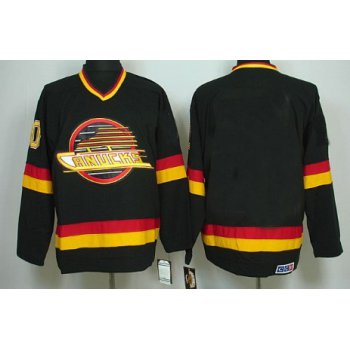 Vancouver Canucks Mens Customized Black CCM Jersey