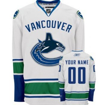 Vancouver Canucks Mens Customized White Jersey