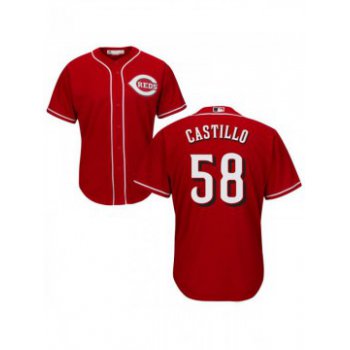 Kid's Cincinnati Reds #58 Authentic Red Alternate Cool Base Jersey