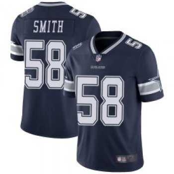 Youth Dallas Cowboys #58 Aldon Smith Limited Navy Team Color Vapor Untouchable Jersey