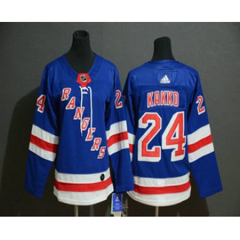 Youth New York Rangers #24 Kaapo Kakko Royal Blue Home Adidas Hockey Stitched NHL Jersey