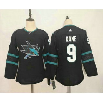 Youth San Jose Sharks #9 Evander Kane NEW Black Adidas Stitched NHL Jersey