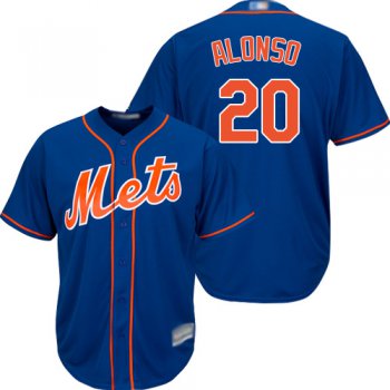 Youth Mets #20 Pete Alonso Blue Cool Base Stitched Baseball Jersey