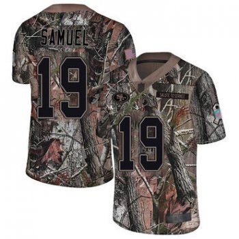 49ers #19 Deebo Samuel Camo Youth Stitched Football Limited Rush Realtree Jersey