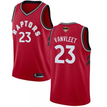 Raptors #23 Fred VanVleet Red 2019 Finals Bound Youth Basketball Swingman Icon Edition Jersey