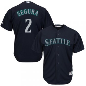 Mariners #2 Jean Segura Navy Blue Cool Base Stitched Youth Baseball Jersey$20.99