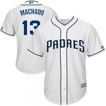 Padres #13 Manny Machado White Cool Base Stitched Youth Baseball Jersey