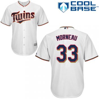 Twins #33 Justin Morneau White Cool Base Stitched Youth Baseball Jersey