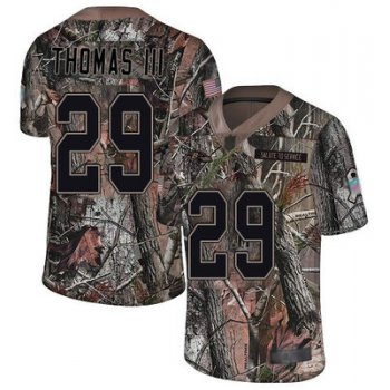 Ravens #29 Earl Thomas III Camo Youth Stitched Football Limited Rush Realtree Jersey