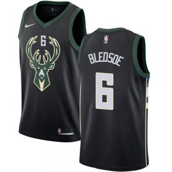 Youth Milwaukee Bucks #6 Eric Bledsoe Black Basketball Swingman Statement Edition Jersey