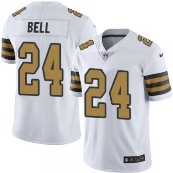 Kids Nike Saints 24 Vonn Bell White Stitched NFL Limited Rush Jersey