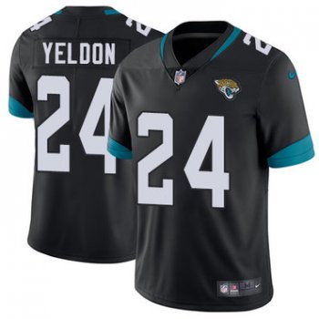 Nike Jaguars #24 T.J. Yeldon Black Alternate Youth Stitched NFL Vapor Untouchable Limited Jersey