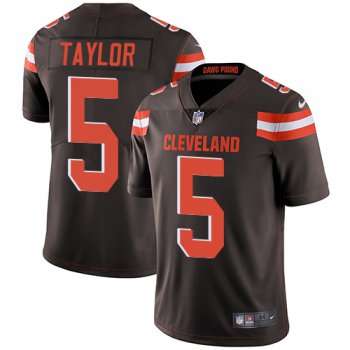 Nike Browns #5 Tyrod Taylor Brown Team Color Youth Stitched NFL Vapor Untouchable Limited Jersey