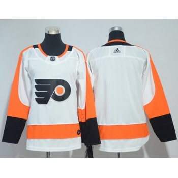 Adidas Philadelphia Flyers Blank White Road Authentic Stitched Youth NHL Jersey