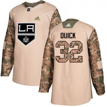 Adidas Los Angeles Kings #32 Jonathan Quick Camo Authentic 2017 Veterans Day Stitched Youth NHL Jersey