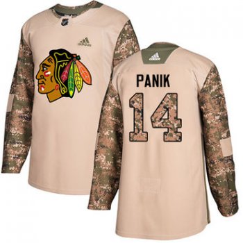 Adidas Blackhawks #14 Richard Panik Camo Authentic 2017 Veterans Day Stitched Youth NHL Jersey