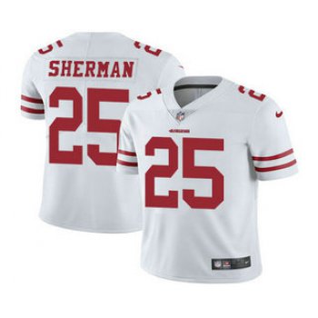 Youth San Francisco 49ers #25 Richard Sherman White 2017 Vapor Untouchable Stitched NFL Nike Limited Jersey