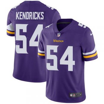 Youth Nike Minnesota Vikings #54 Eric Kendricks Purple Team Color Stitched NFL Vapor Untouchable Limited Jersey