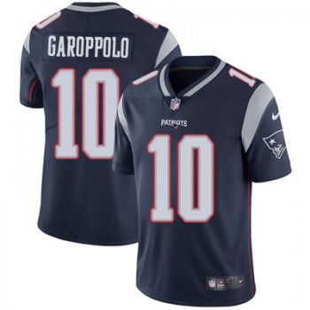 Youth Nike New England Patriots #10 Jimmy Garoppolo Navy Blue Team Color Stitched NFL Vapor Untouchable Limited Jersey