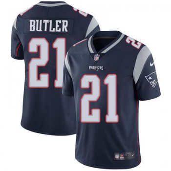 Youth Nike New England Patriots #21 Malcolm Butler Navy Blue Team Color Stitched NFL Vapor Untouchable Limited Jersey