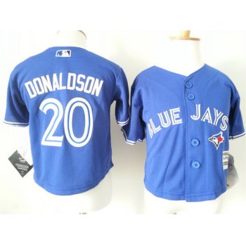 Toddler Toronto Blue Jays #20 Josh Donaldson Alternate Blue MLB Majestic Baseball Jersey