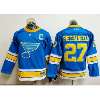 Blues #27 Alex Pietrangelo Light Blue 2017 Winter Classic Stitched Youth NHL Jersey