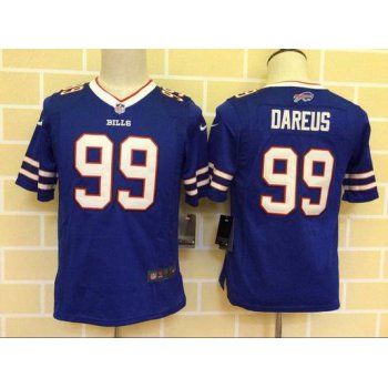 Youth Buffalo Bills #99 Marcell Dareus Home Royal Blue Team Color 2013 NFL Nike Game Jersey