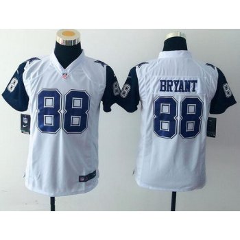 Youth Dallas Cowboys #88 Dez Bryant Nike White Color Rush 2015 NFL Game Jersey