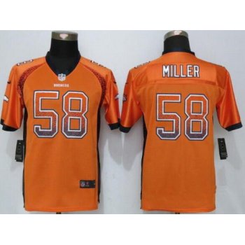 Youth Denver Broncos #58 Von Miller Orange Drift Fashion Stitched Nike NFL Football Jersey