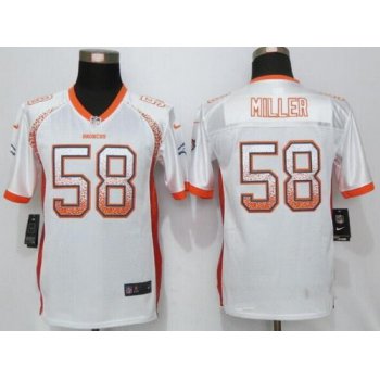 Youth Denver Broncos #58 Von Miller White Drift Fashion Stitched Nike NFL Football Jersey