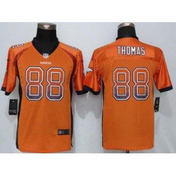 Youth Denver Broncos #88 Demaryius Thomas Orange Drift Fashion Stitched Nike NFL Football Jersey