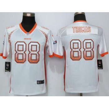 Youth Denver Broncos #88 Demaryius Thomas White Drift Fashion Stitched Nike NFL Football Jersey