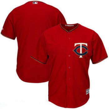 Youth Minnesota Twins Blank Majestic Red Alternate Cool Base Stitched MLB Jersey